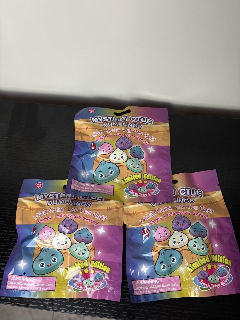NEW Mystery Cute Dumplings Limited Edition Sealed Blind Pack Toy BUNDLE 3 Packs